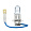 Hella H3 12V Blue Light