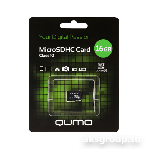 Qumo MicroSDHC 16Gb Class 10 (БЕЗ АДАПТЕРА SD)